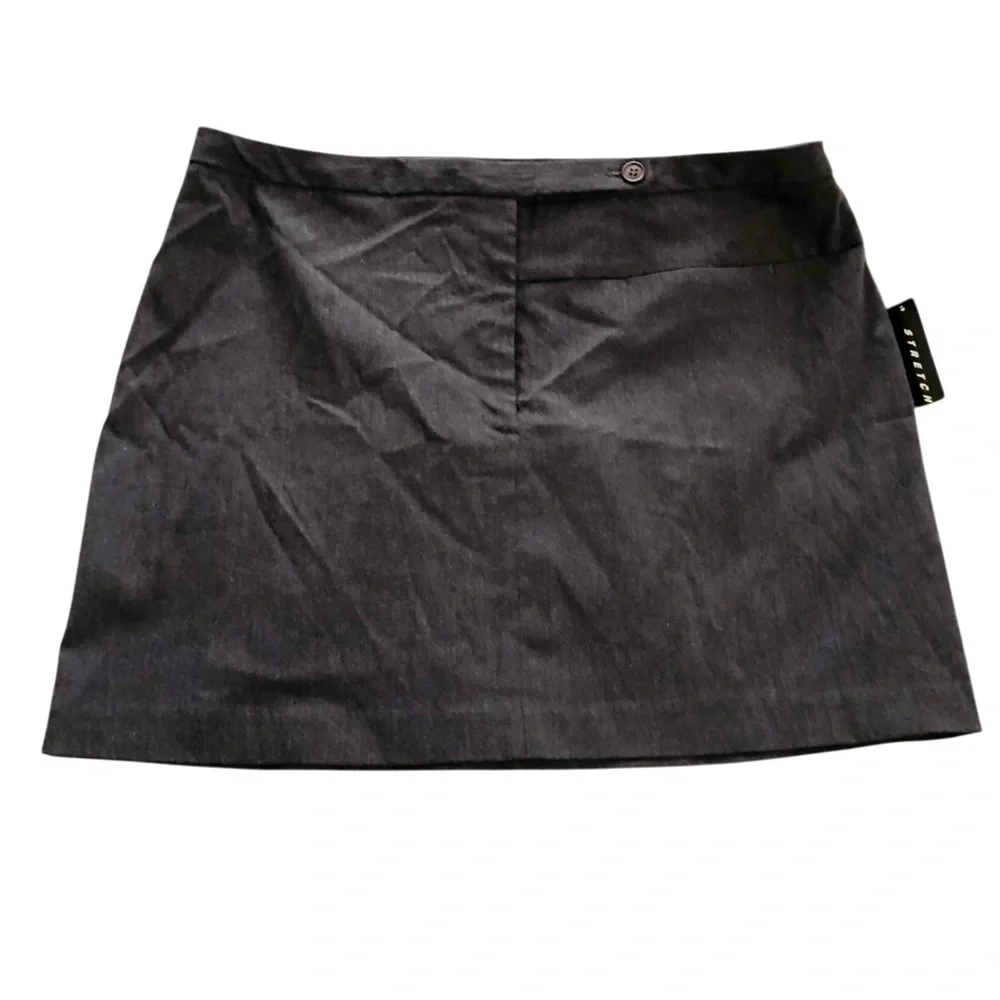 New dark grey mini skirt